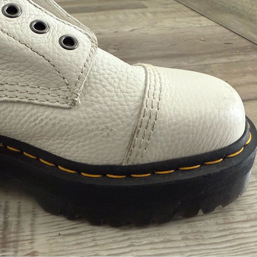 Dr. Martens White Combat Boots - Picture 10 of 16
